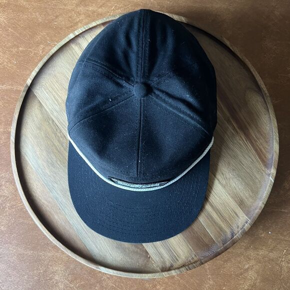 The Mountain And The Wave Quicksilver Flatbill Black White Rope Hat - Picture 2 of 16